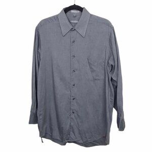 Geoffrey Beene Gray Long Sleeve Button Up Shirt